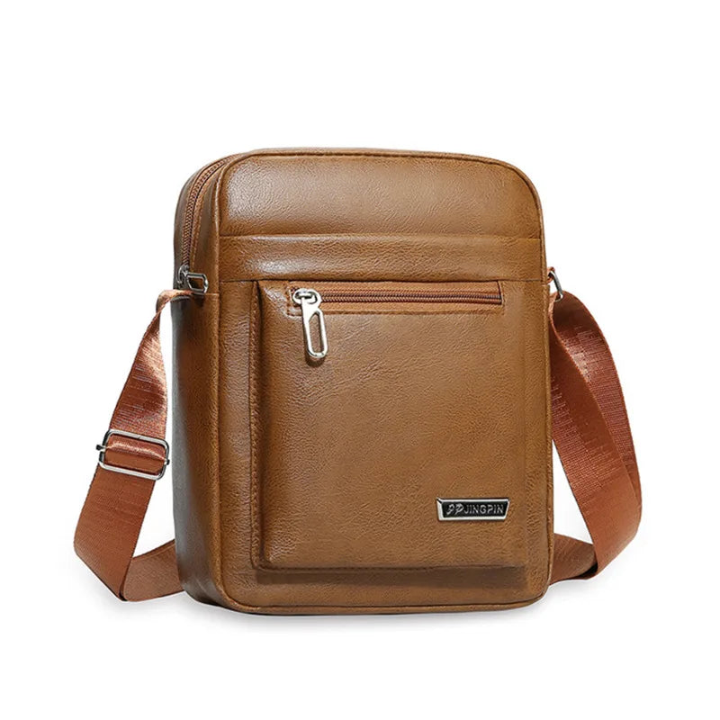 Men's Genuine Leather Crossbody Shoulder Bags High quality Tote Fashion Business Man Messenger Bag Leather Bags fanny pack