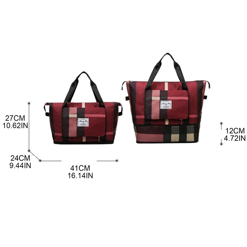 Duffle Bag for Women Men Foldable Large Capacity Gym Tote Travel Shoulder Bags