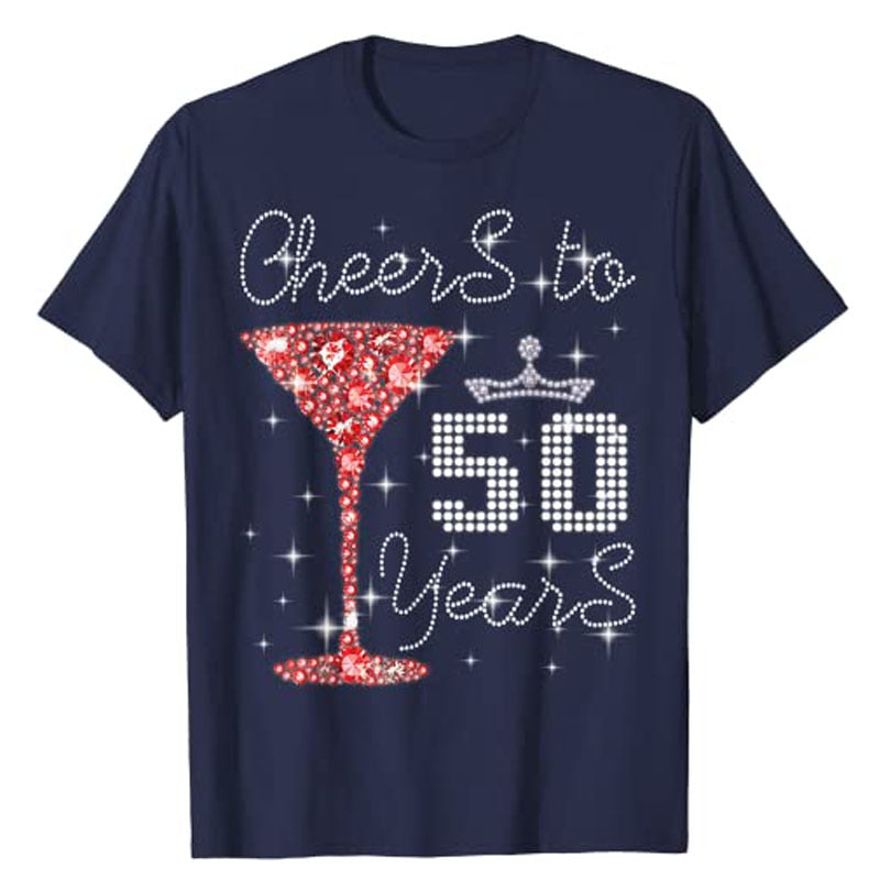 Queen Princess Cheers To 50 Years Birthday T-Shirt