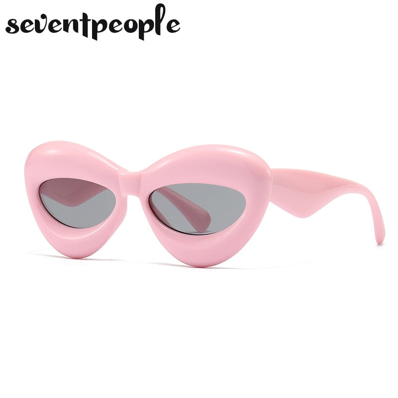Cat Eye Sunglasses Women Sexy Lip-Shaped Sun Glasses