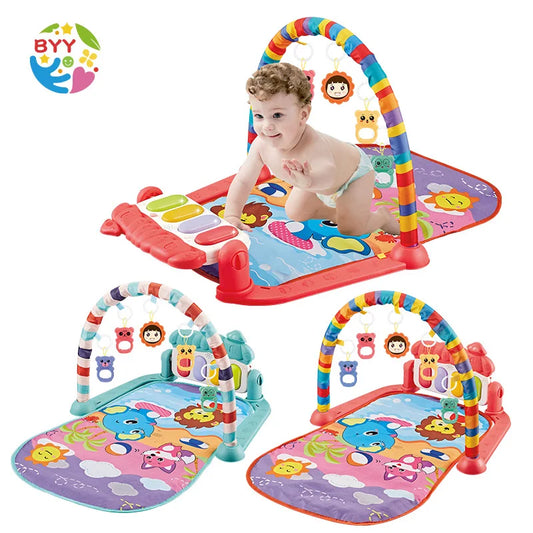 Baby Gym Music Playmat Toys 0-36 Months Newborn Baby Piano Game Mat Harmonium