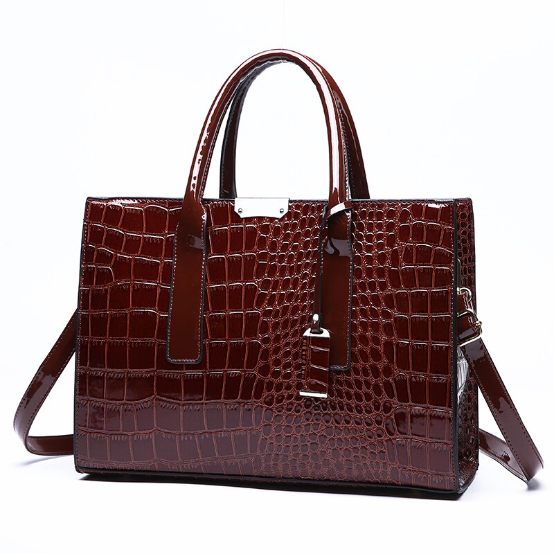 Crocodile Print Women Handbags Purse Tote Bags Adjustable Strap Top Handle Bag Large Capacity Crossbody Bags
