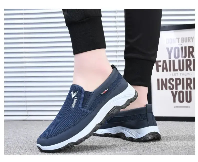 Men's Canvas Shoes with Soft Soles Casual Breathable Comfortable Men's Oxford Sneakers