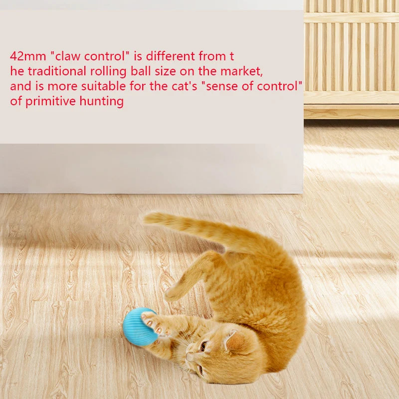 Cat Dog Toys Electronic Interactive Cat Interactive Ball Smart Cat Toy Indoor Automatic Rolling Magic Ball Cat Game Accessories