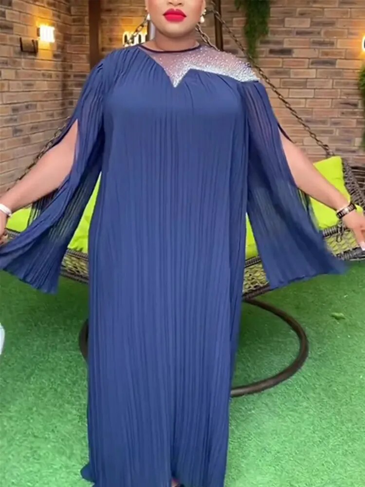 Chiffon Dresses Women Loose Boubou Dubai African Abayas