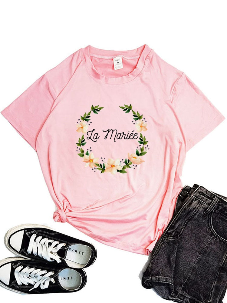 Flower Team Bride To Be  Tops Tees