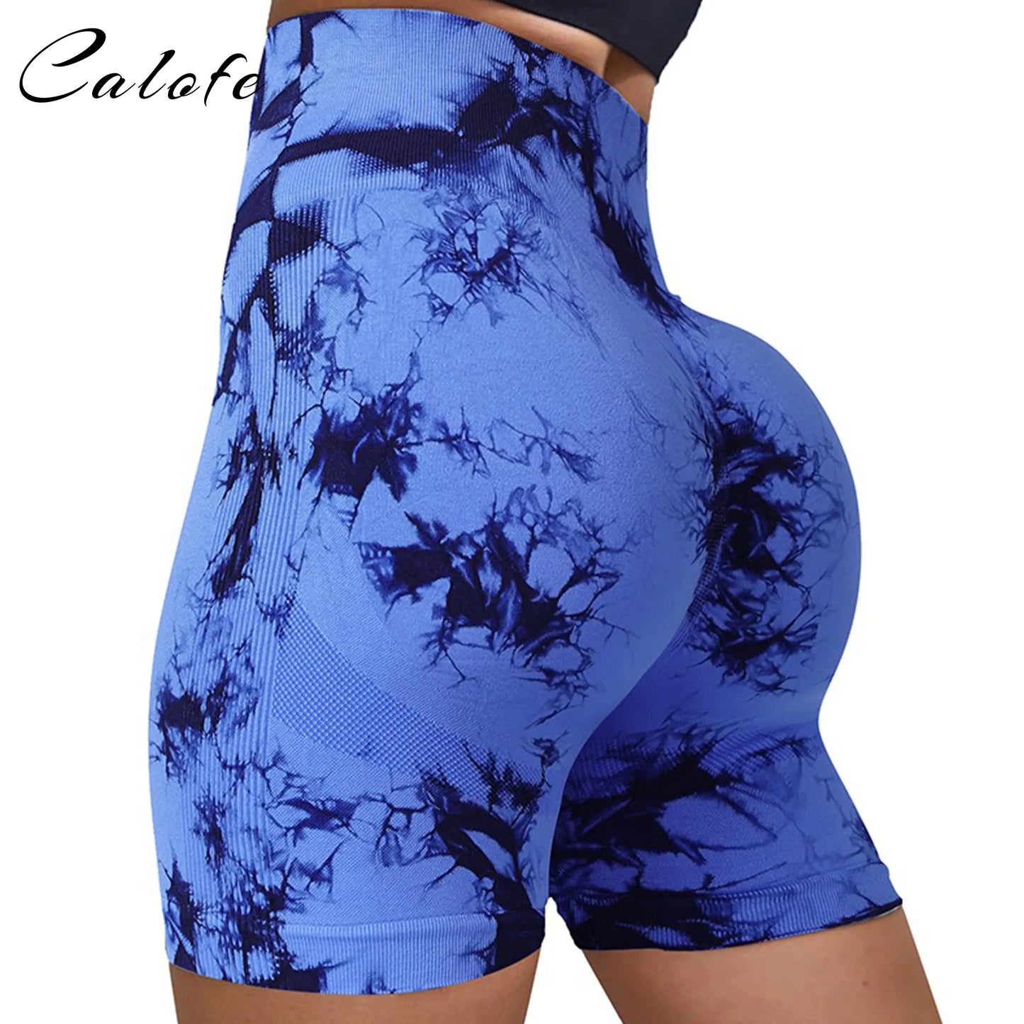 Tie dye Seamless Fitness Shorts Women