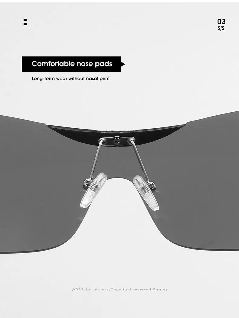 Rimless Wrap Around Y2K Sunglasses For Women Unisex Futuristic Oversized Fashion Frameless Sun Glasses Trendy Shield Shades