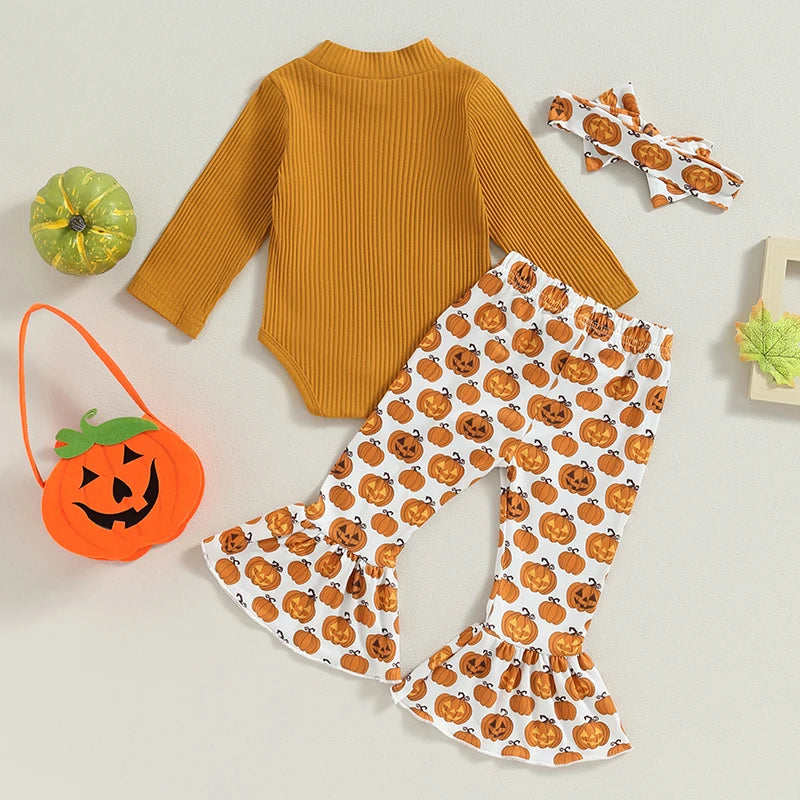 Baby Girl Halloween Clothes Long Sleeve Romper Fall Outfit