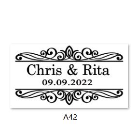 Custom Transparent Labels, Wedding Labels