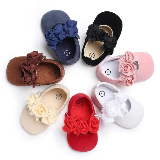 Newborn Cotton Sole Anti-slip Toddler First Walker Crib Shoe Infant Moccasin