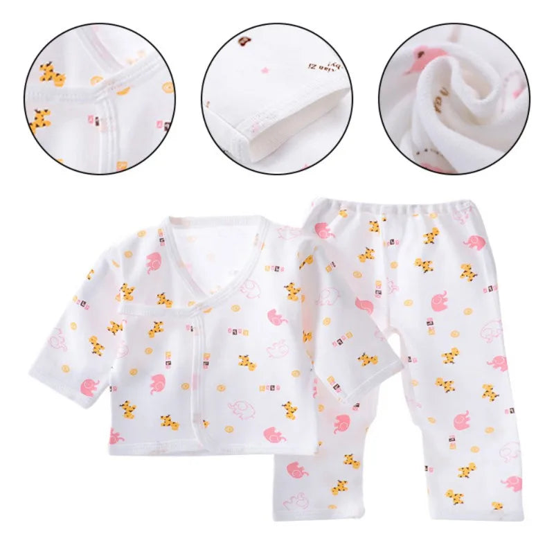 Children'S Clothing Baby Wool Hedgehog Newborn Set Pure Cotton Five 0-3M Baby Clothes Spring Autumn Pure Cotton Underwear Set