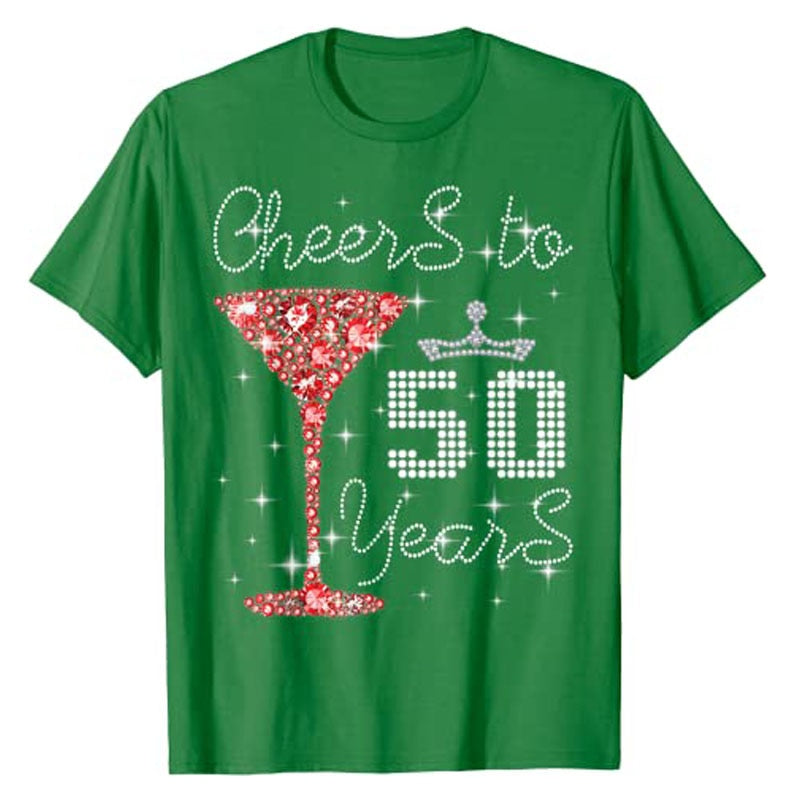 Queen Princess Cheers To 50 Years Birthday T-Shirt