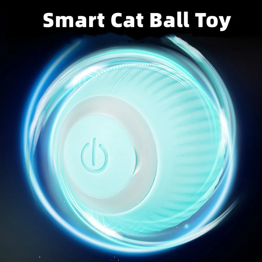 Cat Dog Toys Electronic Interactive Cat Interactive Ball Smart Cat Toy Indoor Automatic Rolling Magic Ball Cat Game Accessories