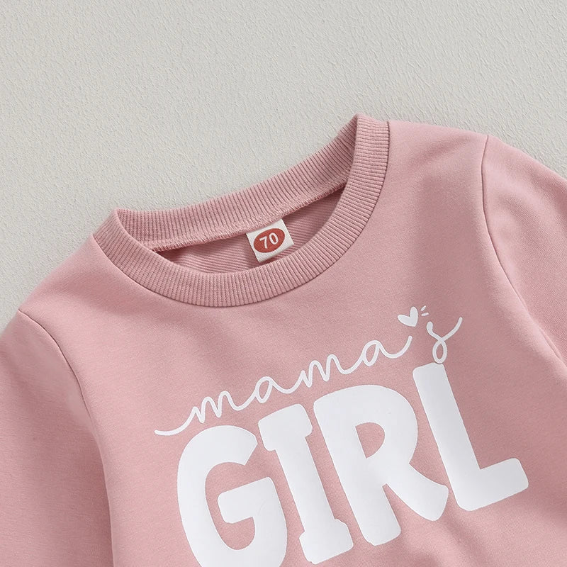 Newborn Fall Clothes Girls Print Sweatshirts Dress