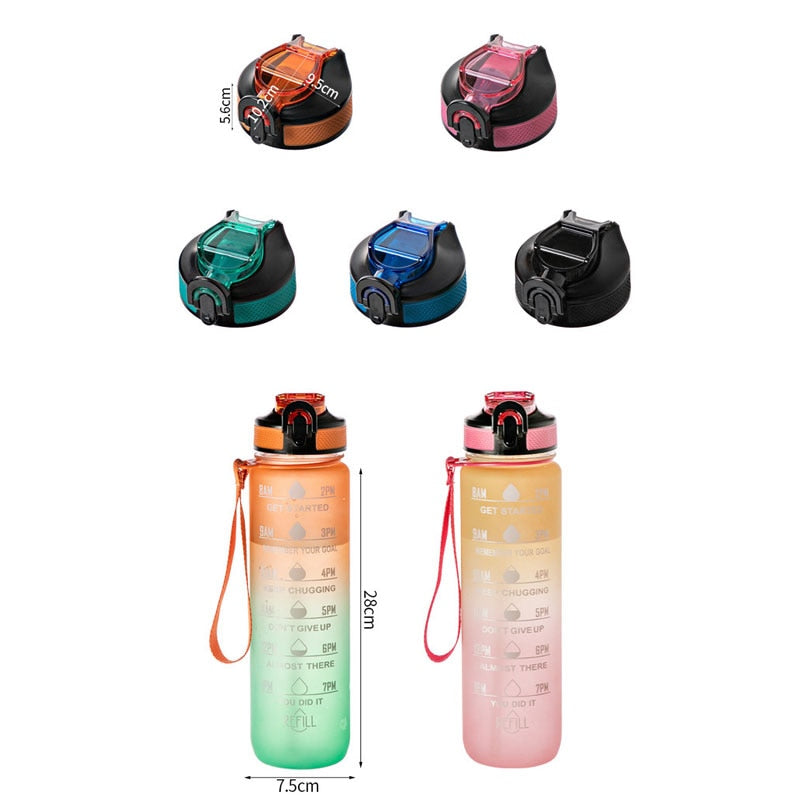 1 Liter Sport Water Bottle Leakproof