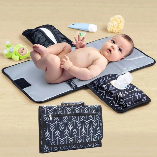 Baby Changing Mat Portable Changing Pad for Baby Diaper Bag or Changing Table Pad One-Hand Diaper Change Mat Newborn Baby Stuff