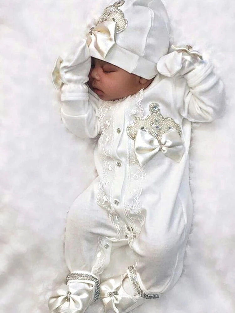 Newborn Baby Boy Outfits Set Cotton Shirt Pants Mittens Receiving Blanket-baby clothing-Top Super Deals-design 019-newborn size 52-Free Item Online