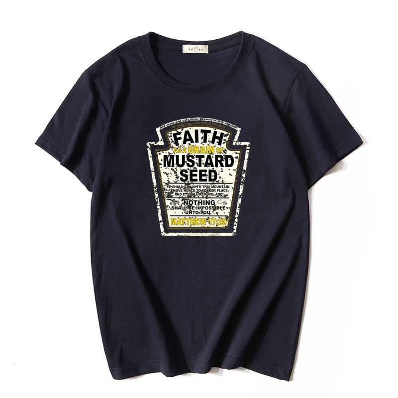 Faith As A Grain of Mustard Seed Christian T-Shirt