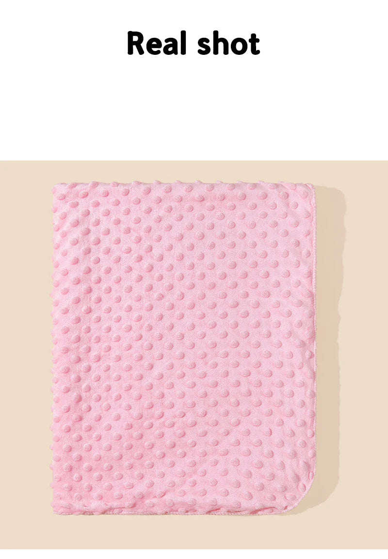 Minky Baby Super Soft Kids Swaddle Blanket Quilt