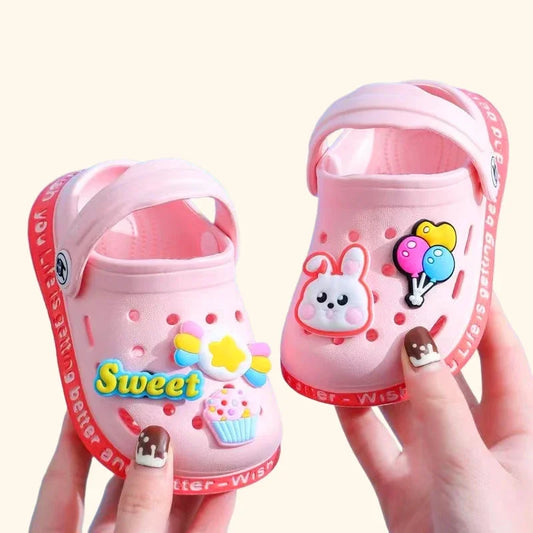 Summer Kids Sandals Children's Shoes Slippers Soft Anti-Skid Cartoon Boys Girls