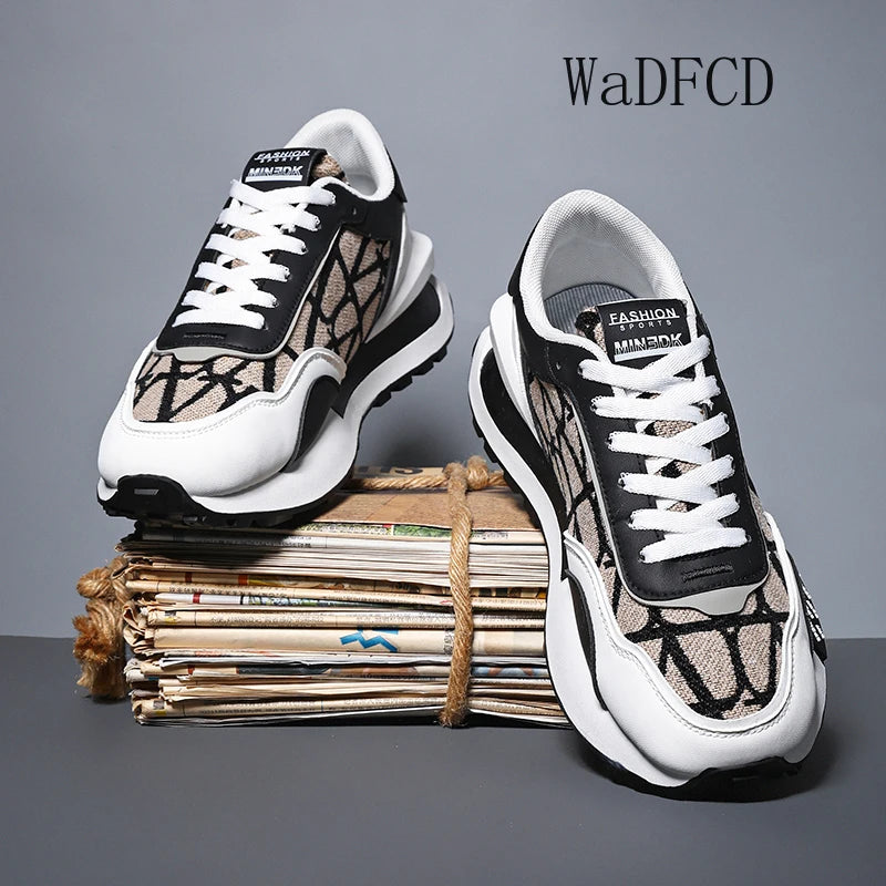 Chunky Sneakers Mens Designer Running Shoes Fashion Casual Leather Platform Sport Shoes