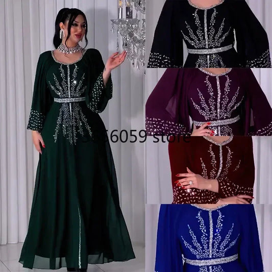 Abaya Women Party Dresses Ramadan Morocco Kaftan Dubai