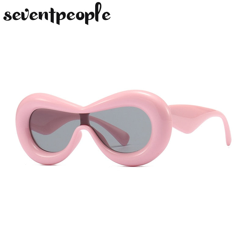 Luxury Designer Mask Sunglasses Women Fashion Cat Eye Sun Glasses for Female New In One-Pieces Sunglass Men Trending Products