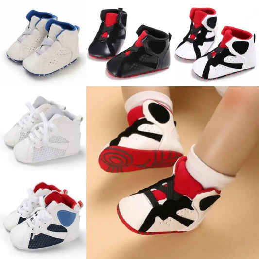 Fashion Baby Shoes Casual Shoes Boys Soft Bottom Baptism Shoes Sneakers Freshman Comfort First Walking Shoes