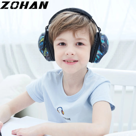 ZOHAN Kids Ear Protection Safety Ear Muffs Noise Reduction Ear Defenders Best Hearing Protectors for toddler girls boys NRR 22dB