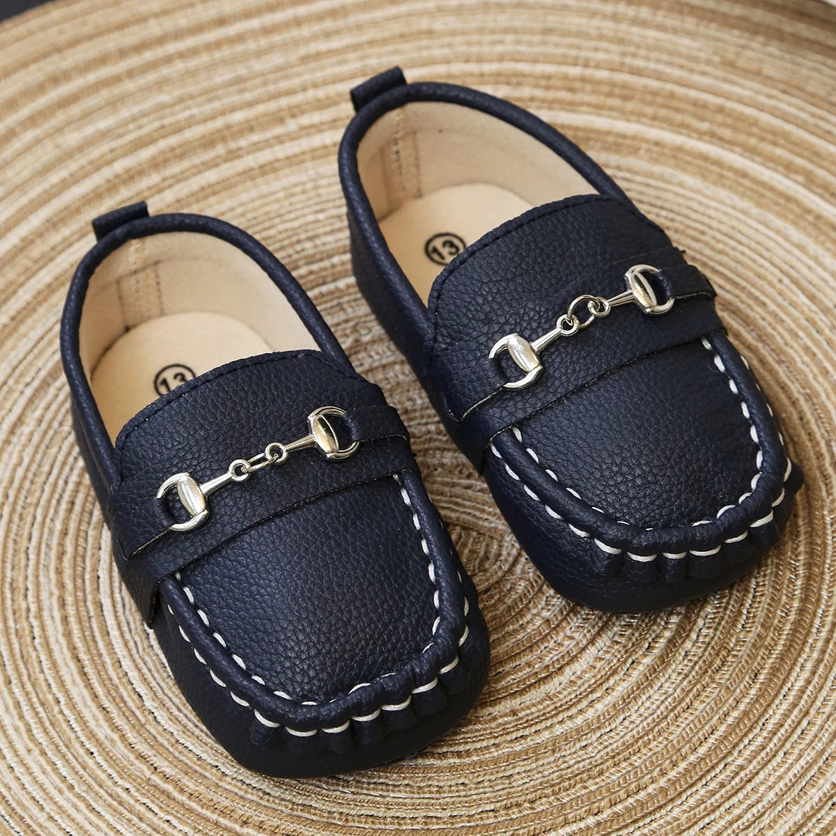 Baby Shoes Casual Loafers for Boys, Comfortable Soft-Sole Moccasins, Newborn First Walker Flats