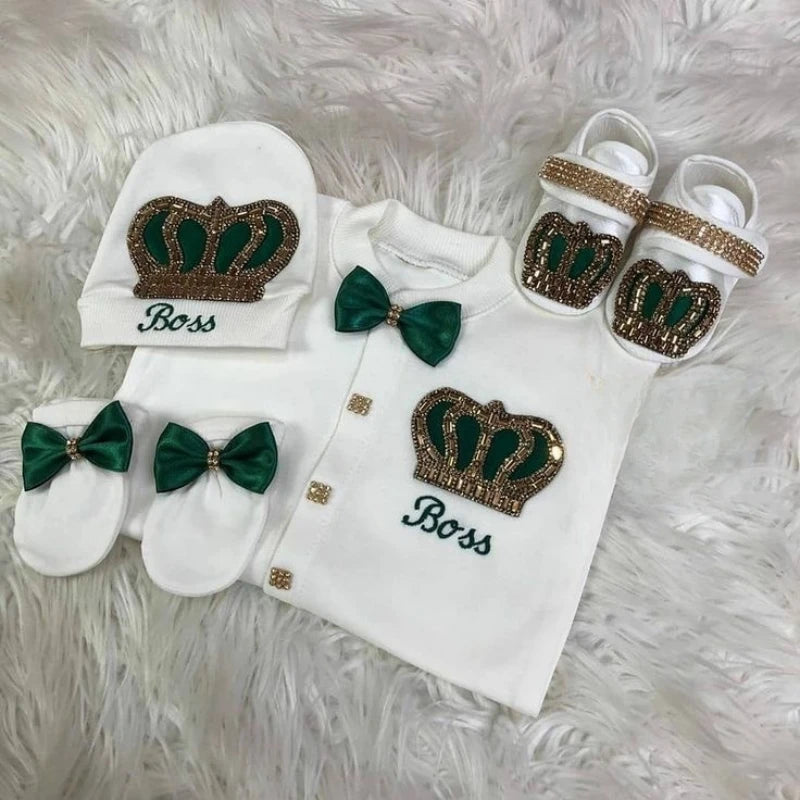 Newborn Baby Boy Outfits Set Cotton Shirt Pants Mittens Receiving Blanket-baby clothing-Top Super Deals-design 014-newborn size 52-Free Item Online