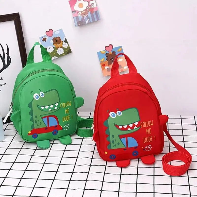 Children Cute Cartoon Dinosaur School Bags Anti-lost Backpacks Toddler Rucksack Kindergarten Schoolbag