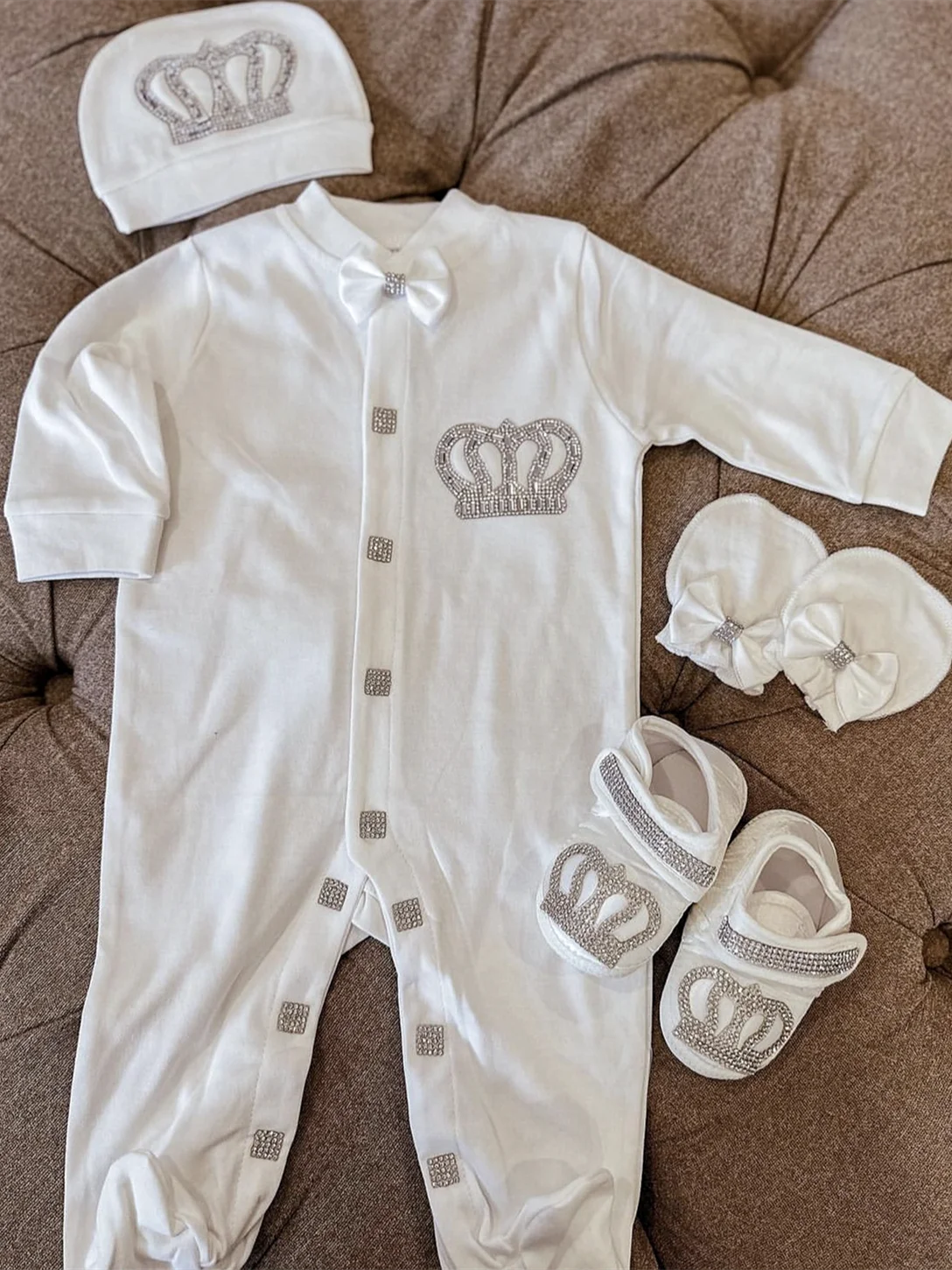 Newborn Baby Boy Outfits Set Cotton Shirt Pants Mittens Receiving Blanket-baby clothing-Top Super Deals-design 018-newborn size 52-Free Item Online