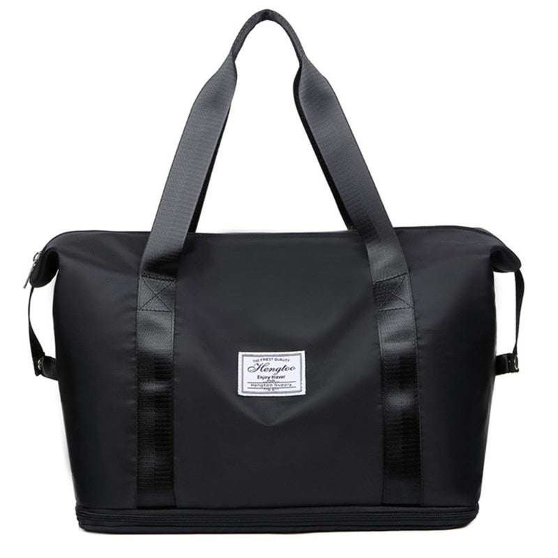 Upgrade Women Travel Duffel Bag Expandable Large Capacity Lightweight Waterproof