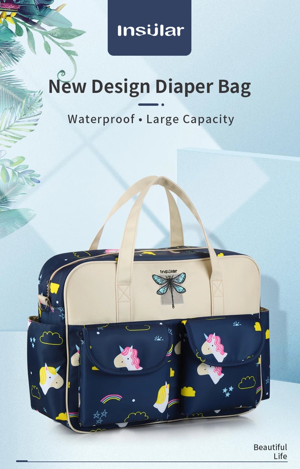 Waterproof Diaper Bag Multifunctional Maternity Mother Baby Stroller Bags