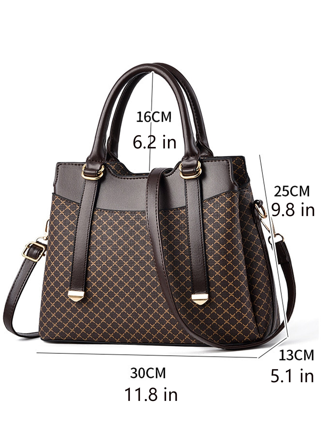 Women's Luxury Large Capacity Handbag Handmade Fashion Handbag Women's Shoulder Bag Office Handbag Holiday Travel Bag