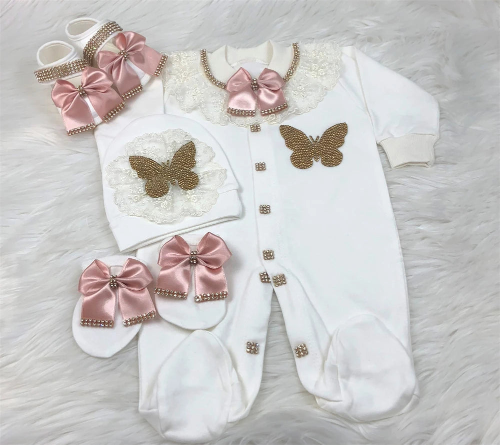 Newborn Baby Boy Outfits Set Cotton Shirt Pants Mittens Receiving Blanket-baby clothing-Top Super Deals-design 006-newborn size 52-Free Item Online