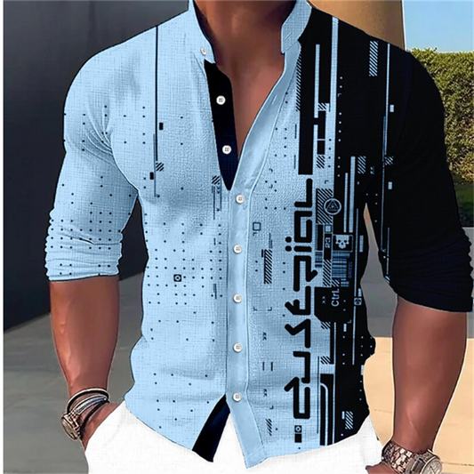 Fashion 3D Printed Collar Shirts Men's Tops Casual Outdoor Party  Soft Comfortable Fabric Button Tops
