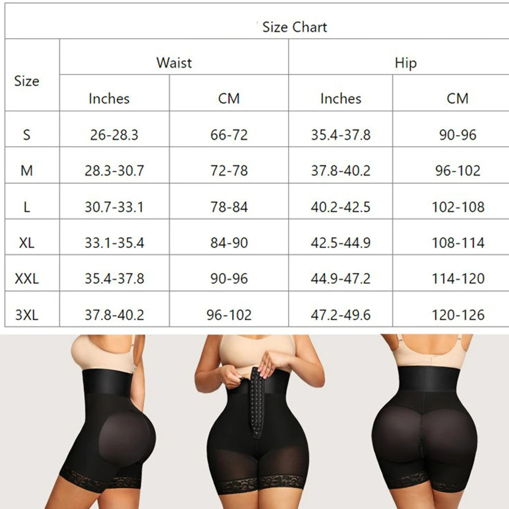 3 Boned Sculpt High Waist Booty Shorts Shaper Shorts Women Tummy Control Underwear for a Flawless Silhouette