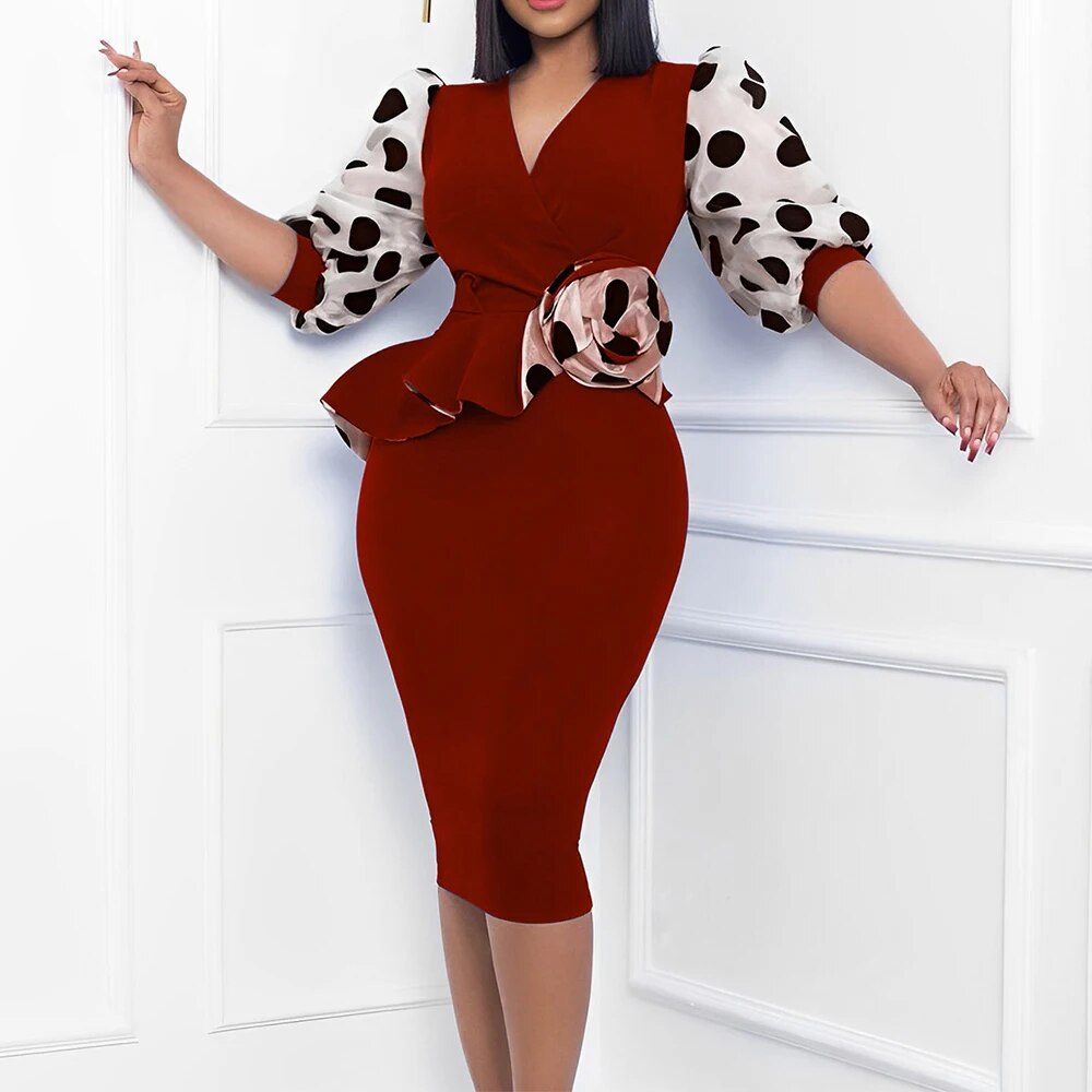 Plus Size Knitted Pencil Dress for Women Clothing  Autumn Winter Hip Long Skirt Female