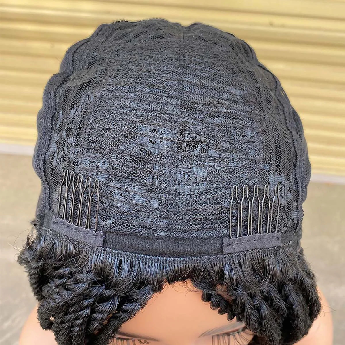 12Inch Short Synthetic Braided Wigs For Black Women Heat Resistant Crochet Box Braided Bob Wig African Braiding Hair Wig Bob