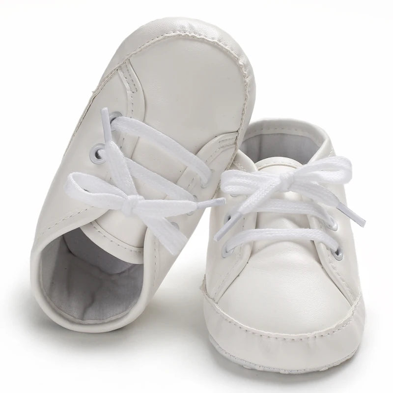 Newborn Casual Shoes Fashion And Classic Outdoor Baby Sports Shoes Non Slip Soft Soled Leather Baby Walking Shoes