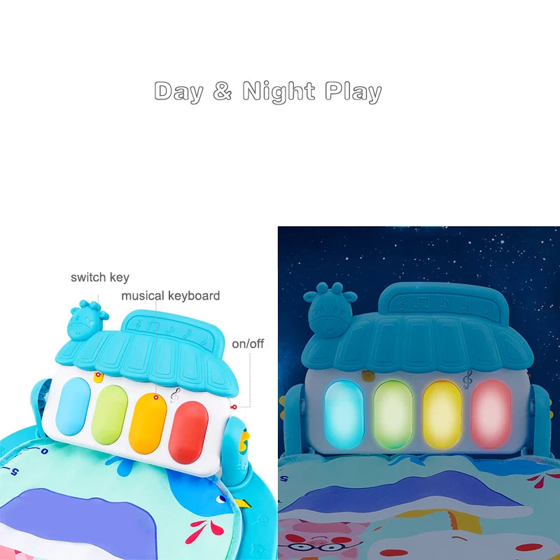 Piano Keyboard Infant Playmat Crawling Game Pad Baby Toy Gift