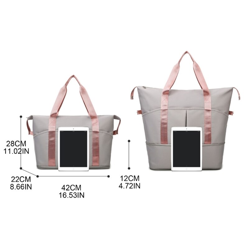 Women Travel Duffel Bag Large Expandable Weekender Carry-on Tote Gym Workout Bag Overnight Bag Mommy Hospital Bag