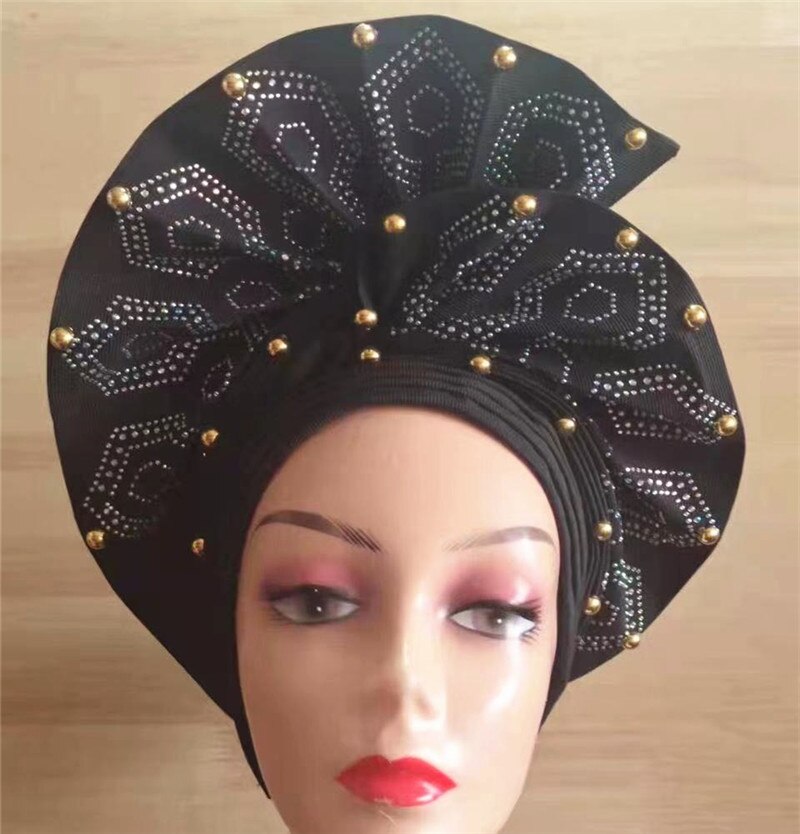 headties with beads and stones women head wrap