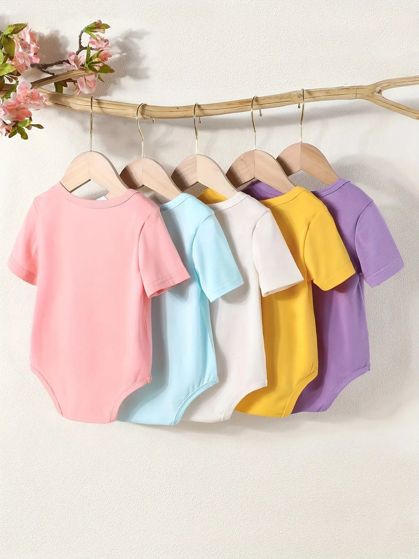 Summer Cute Sweet Comfort Baby Girl Letter-Printed T-shirt Baby Boy Baby Casual Breathable Onesie Baby Short Sleeves