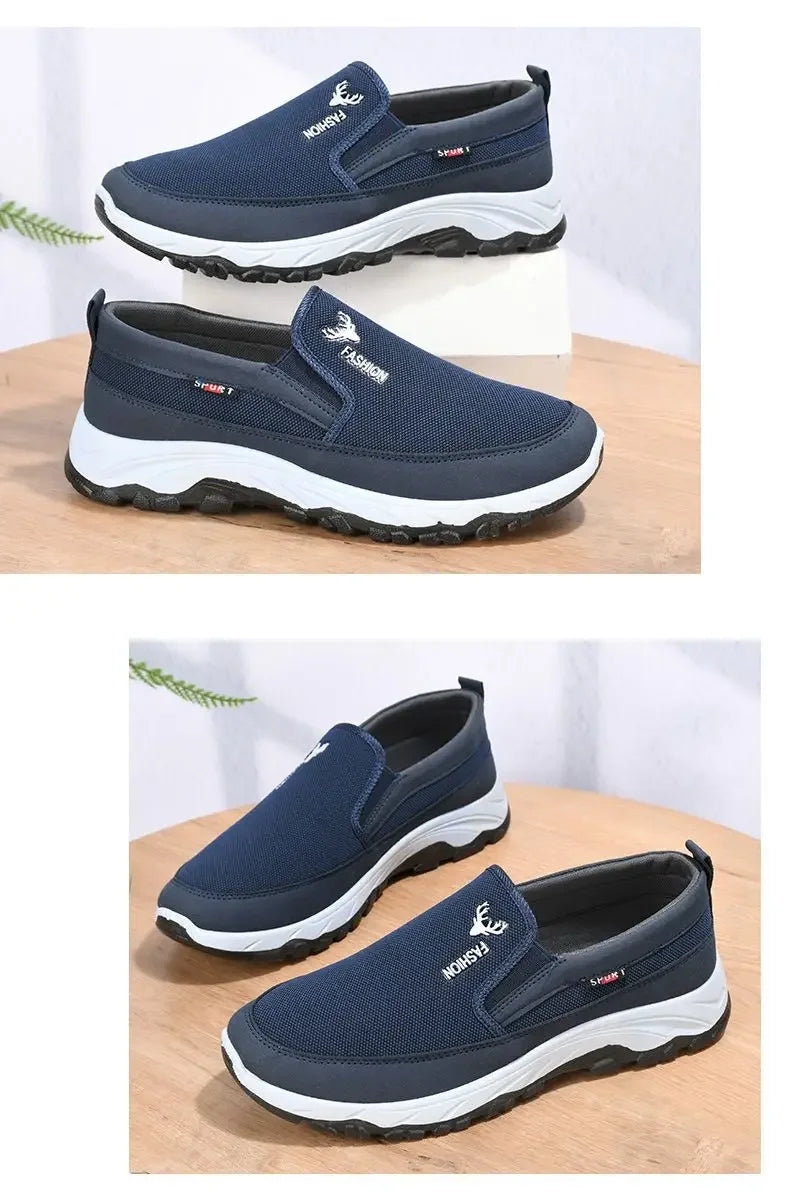 Men's Canvas Shoes with Soft Soles Casual Breathable Comfortable Men's Oxford Sneakers