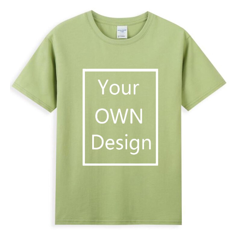 Cotton Custom T Shirt Make Your OWN Design Logo Text Men Print Tshirt Tops Tee