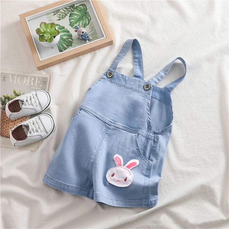 IENENS Summer Kids Baby Boys Jumper Pants Denim Shorts Jeans Overalls Toddler Infant Girl Playsuit Clothes Clothing Trousers